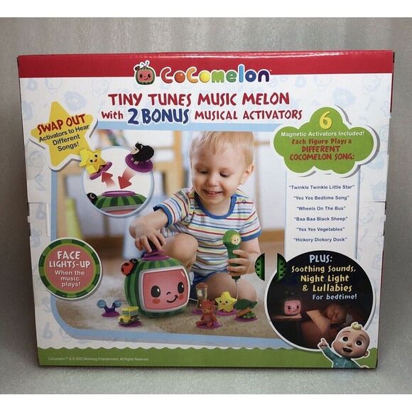 CoComelon Tiny Tunes Music Melon Toy with 6 Musical Activators & Microphone NEW - Picture 4 of 16